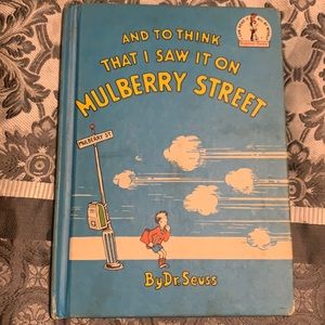 And To Think That I Saw It On Mulberry Street BCE 1964 Hardcover